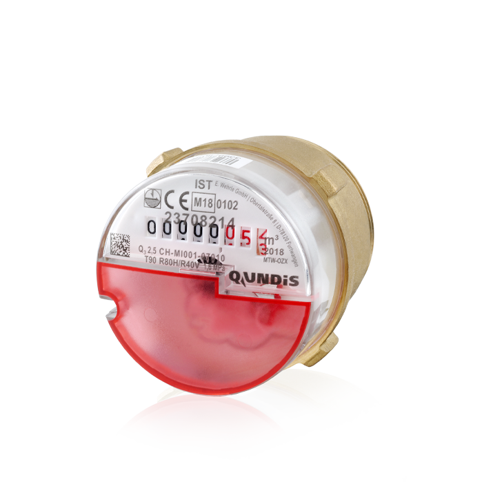 Mechanical measuring capsule water meter Q water