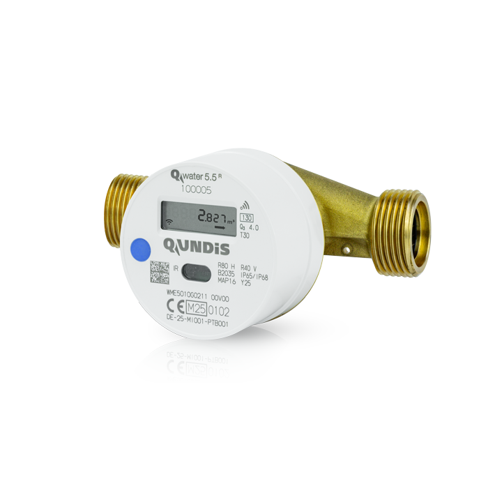 Q water 5.5 R Elektronik dişli tip su sayacı 130mm