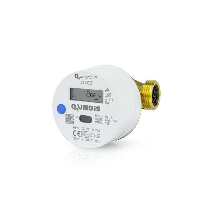 Q water 5.5 R Elektronik dişli tip su sayacı 80mm