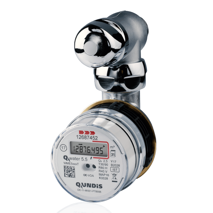 Electronic valve & bathtub water meter Q water 5.5