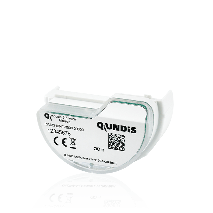 [Translate to Türkçe:] Product Picture QUNDIS radio add-on module Q module 5.5 water Allmess